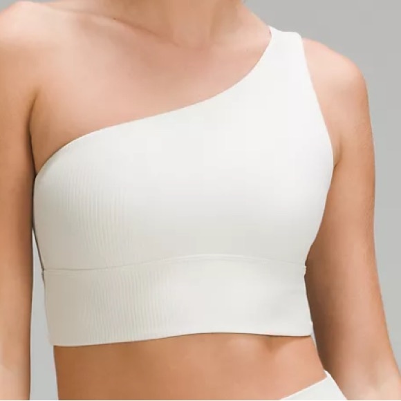 LULULEMON ALIGN ASYM RIB BRA C/D SHINE SIZE 6 and 8 NWT - Picture 3 of 5